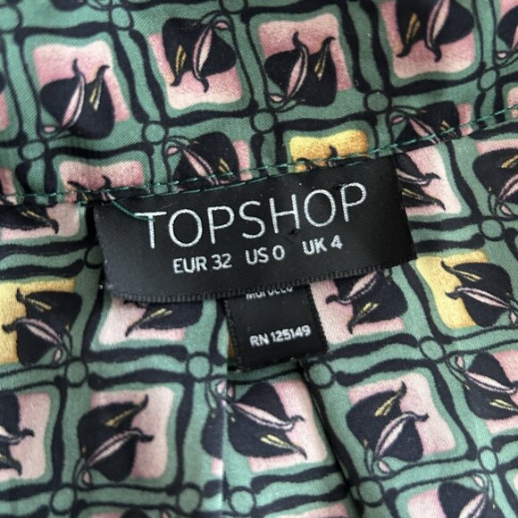 Topshop Silky Piped Tile Shirt Day Dress ASO Clara Oswald - Picture 7 of 9